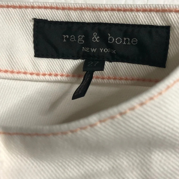 NWT RAG & BONE Ellie Micro Floral Off White Denim Shorts Size 27 - Picture 8 of 10